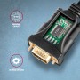 Axagon ADS-1PQN USB-A 2.0 - serial RS-232 DB9-M FTDI adapter cable 1.5m - Adapter - Digital/Daten cavo seriale Nero 1,5 m USB ti