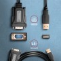 Axagon ADS-1PQN USB-A 2.0 - serial RS-232 DB9-M FTDI adapter cable 1.5m - Adapter - Digital/Daten cavo seriale Nero 1,5 m USB ti