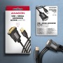 Axagon ADS-1PQN USB-A 2.0 - serial RS-232 DB9-M FTDI adapter cable 1.5m - Adapter - Digital/Daten cavo seriale Nero 1,5 m USB ti