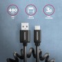 Axagon BUCM-AM10TB cavo USB USB 2.0 0,6 m USB C USB A Nero