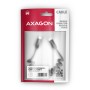 Axagon Data and charging USB 2.0 cable 1.1 m long. PD 60W, 3A. Black twisted. cavo USB 1,1 m USB C Nero (BUCM-CM20TB)