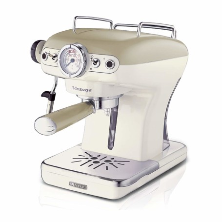 Ariete 1389 Macchina da Caffè Espresso di Design - per Polvere e cialde ESE - filtro 1 e 2 tazze - Montalatte - 850 Watt - Line (ARI-1389)