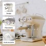 Ariete 1389 Macchina da Caffè Espresso di Design - per Polvere e cialde ESE - filtro 1 e 2 tazze - Montalatte - 850 Watt - Line (ARI-1389)