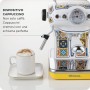 Ariete 1389 Macchina da caffè Positano, 850W, Capacità serbatoio 0,9L, Filtro ½ tazze, Vassoio raccogli goccia, Cappuccinator (ARI-1389P)
