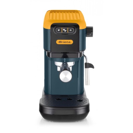 Ariete 1399 Macchina da caffè espresso Mango Yellow, Per polvere e cialde ESE, 1300 W, Capacità 1,1L, 15 bar di pressione, Fil (ARI-1399Y)