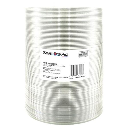 CD R 52X 700MB WHITE INKJET CF.100 (69828)