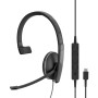 EPOS | SENNHEISER ADAPT 135 USB-C Auricolare Cablato A Padiglione Musica e Chiamate USB tipo-C Nero (SC 135 USB-C)