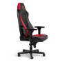 noblechairs NBL-HRO-PU-MSE sedia per videogioco Sedia da gaming per PC Seduta imbottita Nero, Rosso