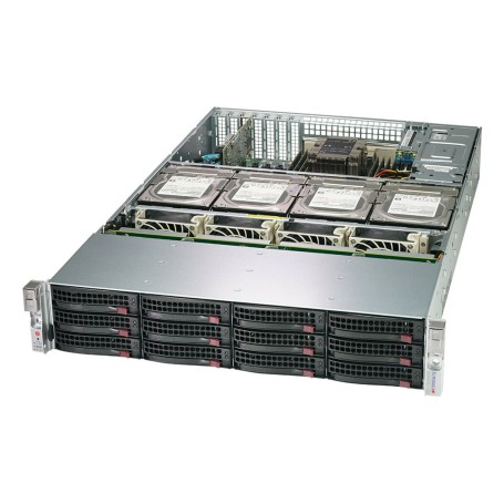 Supermicro SSG-620P-ACR16L sistema barebone per server Intel C621A LGA 4189 Armadio (2U) Nero, Argento