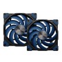Akasa ALUCIA SC Case per computer, Processore Ventilatore 14 cm Nero, Blu 1 pz (AK-FN118)