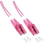 Techly ILWL OM412-LCLC-005T cavo InfiniBand e in fibra ottica 0,5 m LC Fucsia