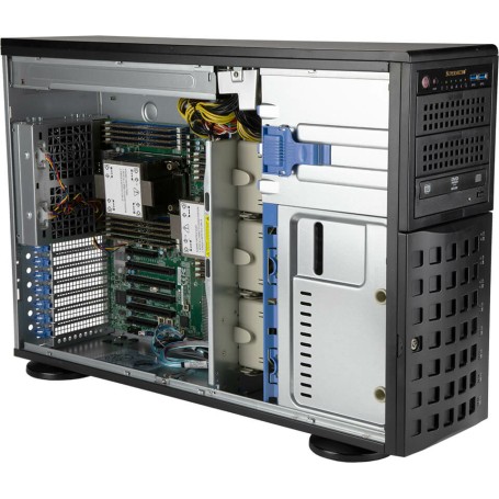Supermicro SYS-740P-TR sistema barebone per server Intel C621A LGA 4189 Tower (4U) Nero