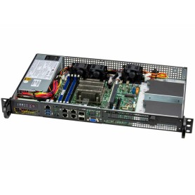 Supermicro SYS-510D-8C-FN6P sistema barebone per server Intel SoC FCBGA 2227 Rack (1U) Nero