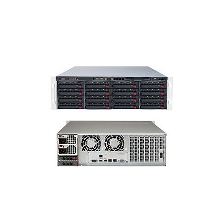 Supermicro SuperServer 6039P-E1CR16L LGA 3647 (Socket P) Armadio (3U) Nero (SSG-6039P-E1CR16L)