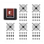 Noctua NA-FG1-6 SX5 parte e accessorio del sistema di raffreddamento del computer Griglia per ventola