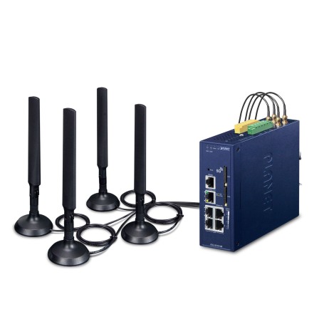 PLANET Industrial 5G NR Cellular gateway/controller (ICG-2515-NR)