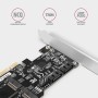 Axagon PCES-SA4M2 PCIe Controller 2x internal SATA 6G port+ M.2 B-key scheda di interfaccia e adattatore Interno M.2, SATA