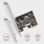 Axagon PCES-SJ2 scheda di interfaccia e adattatore Interno SATA