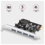 Axagon PCEU-430RS scheda di interfaccia e adattatore Interno USB 3.2 Gen 1 (3.1 Gen 1)