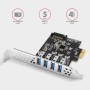 Axagon PCEU-43RS scheda di interfaccia e adattatore Interno USB 3.2 Gen 1 (3.1 Gen 1)