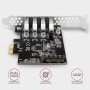 Axagon PCEU-43RS scheda di interfaccia e adattatore Interno USB 3.2 Gen 1 (3.1 Gen 1)