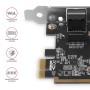 Axagon PCEE-GRF scheda di rete e adattatore Interno Ethernet 1000 Mbit/s