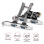 Axagon PCEA-PSN PCIe-Adapter mit 4x Seriell-Ports - ASIX AX99100 Chipsatz scheda di interfaccia e adattatore Interno RS-232 (PCEA-S4N)