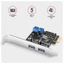 Axagon PCEU-232RS scheda di interfaccia e adattatore Interno USB 3.2 Gen 1 (3.1 Gen 1)