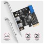 Axagon PCEU-232RS scheda di interfaccia e adattatore Interno USB 3.2 Gen 1 (3.1 Gen 1)