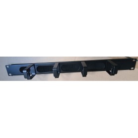 Pannello guidacavi forato 4 anelli e spazzola 1U (NL-6122318)