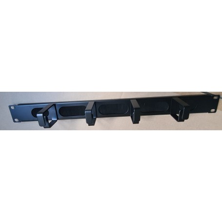 Pannello guidacavi forato 4 anelli e spazzola 1U (NL-6122318)