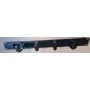 Pannello guidacavi forato 4 anelli e spazzola 1U (NL-6122318)