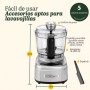Cuisinart ECH4E tritaverdure elettrico 0,9 L Nero, Grigio