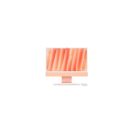 Apple iMac Orange CZ1E8-0001000 - 61cm(24) M4 8?Core CPU, 8?Core GPU, 16GB RAM, 256GB SSD, Standardglas, Magic Keyboard (CZ1E8-0