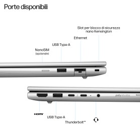 HP EliteBook 6 G1i 16 inch Notebook AI PC Intel Core Ultra 5 225U Computer portatile 40,6 cm (16") Touch screen WUXGA 24 GB DDR5 (D76E8AT#ABZ)