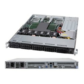 Supermicro AS-1114CS-TNR sistema barebone per server AMD SoC Socket SP3 Rack (1U) Nero, Metallico