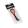 Cablemod ModMesh cavo SATA 0,3 m SATA 7-pin Nero, Rosso (CM-CAB-SATA-N30KR-R)