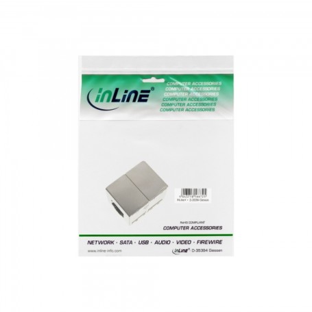 InLine 4043718041084 cavo di collegamento 2x RJ45 Argento (4043718041084) (69990B)