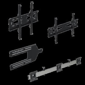 Ergonomic Solutions Menü-Board-Halterung mit Neigung für 3 Bildschirme (Querformat) bis 43' (VESA 100 und 200) ? Kompatibel mi (WT223220LL)