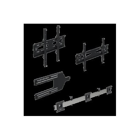 Ergonomic Solutions Menü-Board-Halterung mit Neigung für 3 Bildschirme (Querformat) bis 43' (VESA 100 und 200) ? Kompatibel mi (WT223220LL)