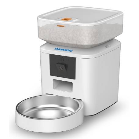 Daewoo D-QQ039-2L distributore di cibo e acqua per cani e gatti Acrilonitrile butadiene stirene (ABS), Acciaio inox Bianco Unive (D-QQ0392CT-W)
