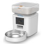 Daewoo D-QQ039-2L distributore di cibo e acqua per cani e gatti Acrilonitrile butadiene stirene (ABS), Acciaio inox Bianco Unive (D-QQ0392CT-W)
