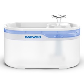 Daewoo D-WF116 distributore di cibo e acqua per cani e gatti Acrilonitrile butadiene stirene (ABS), Silicone Blu, Bianco Univers (D-WF11626T-W)