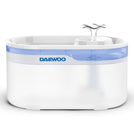 Daewoo D-WF116 distributore di cibo e acqua per cani e gatti Acrilonitrile butadiene stirene (ABS), Silicone Blu, Bianco Univers (D-WF11626T-W)