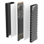 Jonsbo M.2-3 GREY ventola per PC Unità allo stato solido Dissipatore Nero, Grigio 1 pz (M.2-3 GREY)