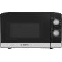 Bosch Serie 2 FFL020MS2 forno a microonde Superficie piana Solo microonde 20 L 800 W Nero, Acciaio inossidabile (FFL020MS2)