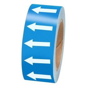 Brady 275115 etichetta autoadesiva Rettangolo Permanente Blu, Bianco 1 pz