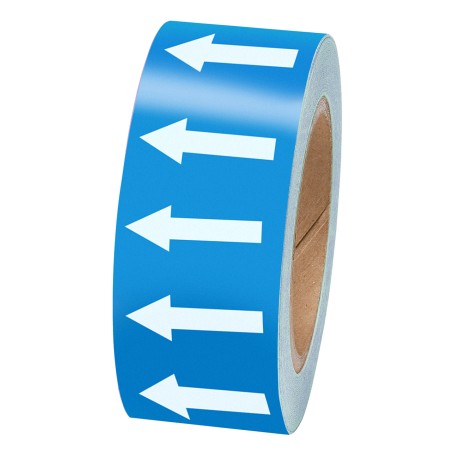 Brady 275115 etichetta autoadesiva Rettangolo Permanente Blu, Bianco 1 pz