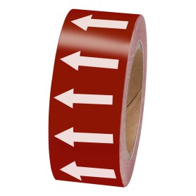 Brady 275114 etichetta autoadesiva Rettangolo Permanente Rosso, Bianco 1 pz