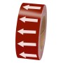 Brady 275114 etichetta autoadesiva Rettangolo Permanente Rosso, Bianco 1 pz